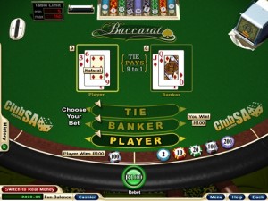 Online Baccarat Table