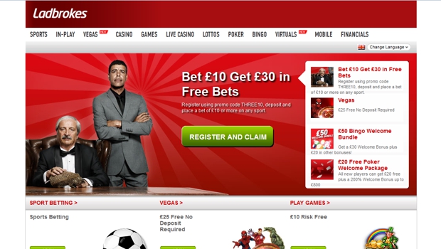 Ladbrokes Website